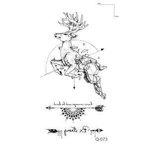 Geyik Mini Geçici Dövme Tattoo