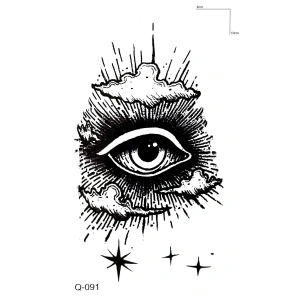 Göz Mini Dövme Geçici Tattoo