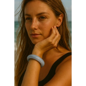 Gri Renk Kemik Mika Bileklik