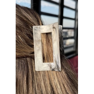 Gri Renk Mermer Desenli Kemik Mandal Toka