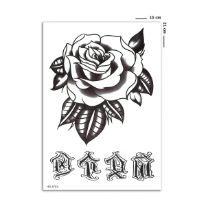 Gül Geçici Dövme Tattoo