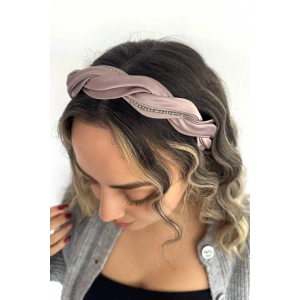 Gül Kurusu Renk Taş Detaylı Taç