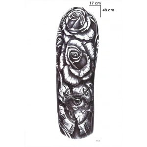 Gül Ve Göz Dövme Geçici Tattoo