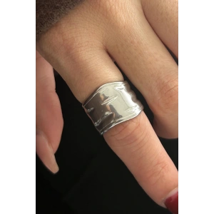 Gümüş Renk Ayarlanabilir Çelik Yüzük