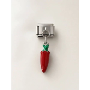 Gümüş Renk Biber Figürlü Çelik Nomination Charm (Tek)