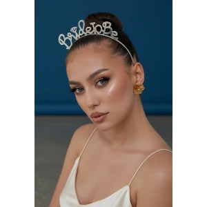Gümüş Renk Bride To Be Yazılı Taç