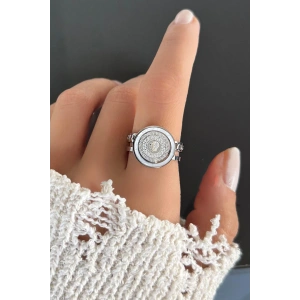 Gümüş Renk Çelik Ayarlanabilir Yüzük