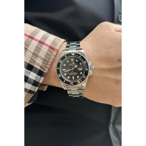 Gümüş Renk Çelik Erkek Saat