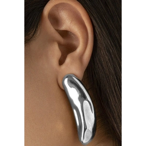 Gümüş Renk Çelik Küpe (Çift)