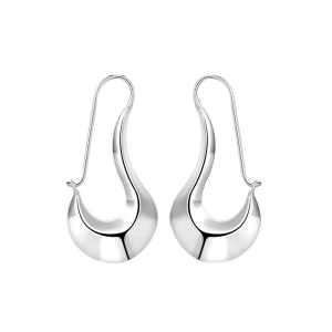 Gümüş Renk Çelik Küpe (Çift)