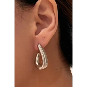 Gümüş Renk Çelik Küpe (Çift)