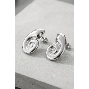 Gümüş Renk Çelik Küpe (Çift)