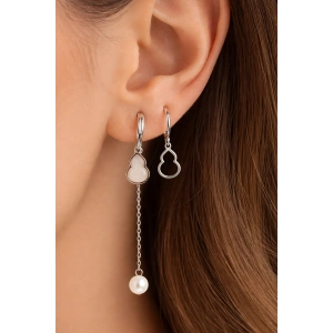 Gümüş Renk Çelik Küpe (Çift)