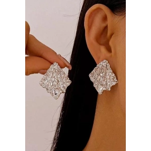 Gümüş Renk Çelik Küpe (Çift)