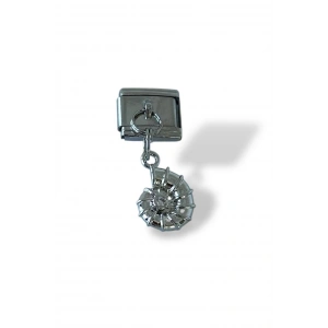 Gümüş Renk Deniz Kabuğu Figürlü Çelik Nomination Charm (Tek)