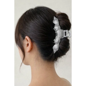 Gümüş Renk Deniz Kabuğu Figürlü Metal  Mandal Toka