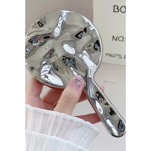 Gümüş Renk El Aynası