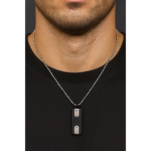 Gümüş Renk Erkek Zincir Çelik Kolye (60cm)