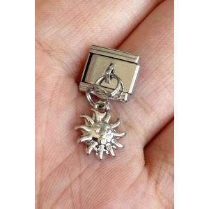 Gümüş Renk Güneş Figürlü Çelik Nomination Charm (Tek)
