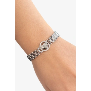 Gümüş Renk Kalp Detaylı Xuping VİP Bileklik