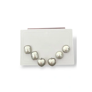 Gümüş Renk Kalp Figürlü İnci Detaylı 6lı Küpe Set