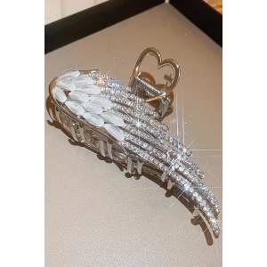 Gümüş Renk Kanat Figürlü Metal Mandal Toka