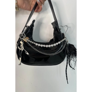 Gümüş Renk Karışık Figürlü Çanta Charm/ Anahtarlık