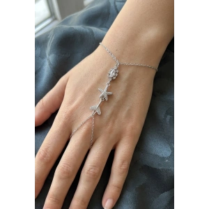 Gümüş Renk Karışık Figürlü Çelik Şahmeran