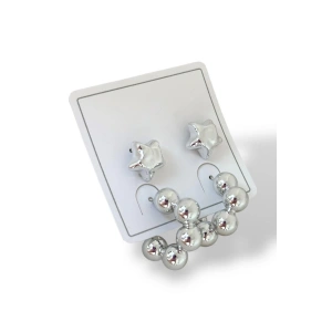 Gümüş Renk Karışık Figürlü Küpe Set