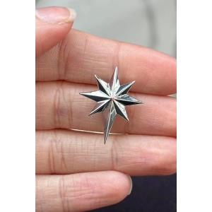 Gümüş Renk Kuzey Yıldızı Figürlü Ajda Charm / Kolye/ Bileklik Ucu