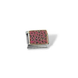 Gümüş Renk Leopar Desenli Çelik Nomination Charm (Tek)