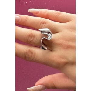 Gümüş Renk Metal Ayarlanabilir Yüzük