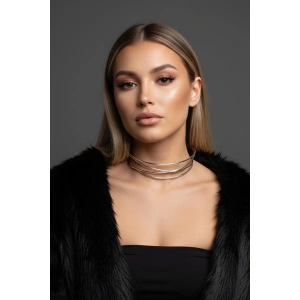 Gümüş Renk Metal Choker Kolye