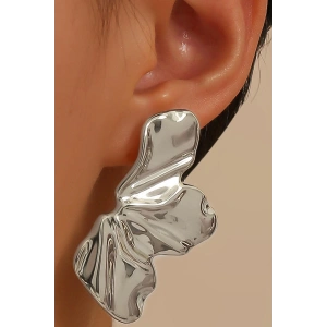 Gümüş Renk Metal Küpe (Çift)