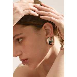 Gümüş Renk Metal Küpe (Çift)