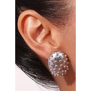 Gümüş Renk Metal Küpe ( Çift )