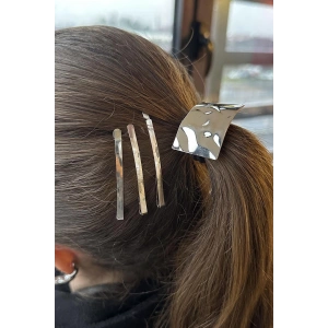 Gümüş Renk Metal Lastik Toka Ve Tel Toka Set