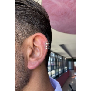 Gümüş Renk Sıkıştırmalı Ear Cuff Unisex Halka Küpe (Çift)