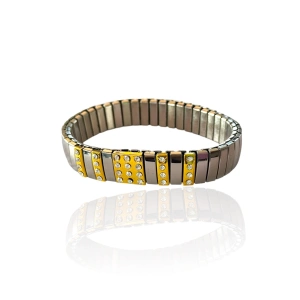 Gümüş Renk Taş Detaylı Nomination Çelik Bileklik