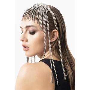 Gümüş Renk Taş Detaylı Tasarım Saç Aksesuarı