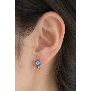 Gümüş Renk Taş Detaylı Xuping Küpe (Çift)