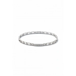 Gümüş Renk Taş Detaylı Xuping VİP Bileklik