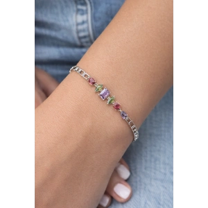 Gümüş Renk Taş Detaylı Xuping VİP Bileklik