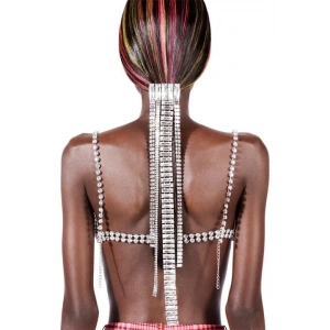 Gümüş Renk Taşlı Saç Aksesuarı/Tarak Toka