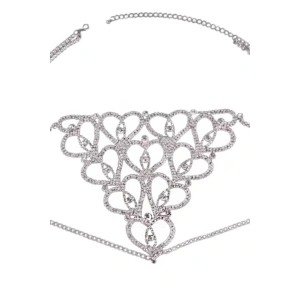 Gümüş Renk Taşlı Tanga