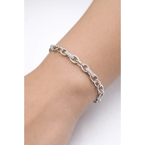 Gümüş Renk Taşlı Xuping Bileklik