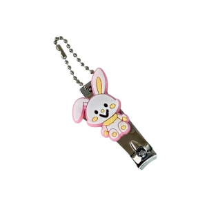 Gümüş Renk Tavşan Figürlü Tırnak Makası