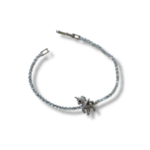 Gümüş Renk Unicorn Figürlü Su Yolu Bileklik