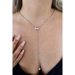 Gümüş Renk Y Kolye