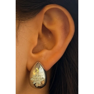 Gümüş Renk Yıldız Figürlü Çelik Küpe (Çift)